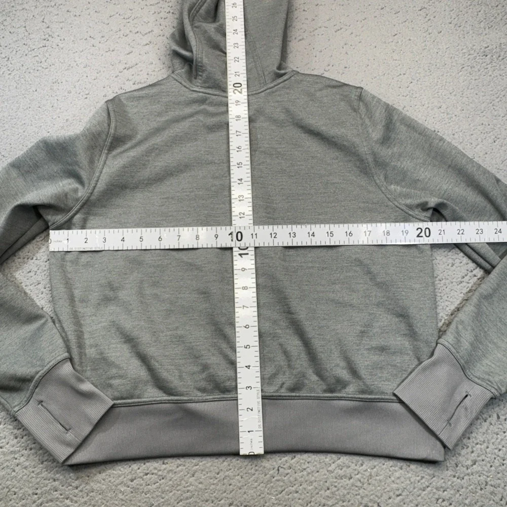 Nike Therma-FIT One Hoodie Womens Medium Gray Full Zip Jacket Workout Gorpcore